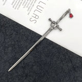 Hairpin Ruby Pendant Vintage Hair Sticks Chinese Ancient Style Hairpin Hairpin Headwear Hanfu Hairpin Chopstick Headdress