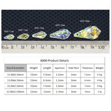 (1 Piece) 6000 Classic Drop Pendant Crystal from Austria Loose Beads Rhinestone Earrings DIY Jewelry Making Home Decoration