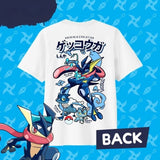 2025 Summer Pokémon Anime GRENINJA 100% Pure Cotton Printed T-shirt Men Y2K Harajuku Loose Casual Versatile Short-sleeved Top