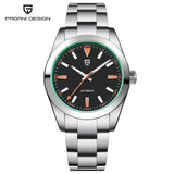 PAGANI DESIGN 2026 New Green Glass Men's Mechanical Watches Automatic Watch Men AR Sapphire crystal Stainless steel Wristwatch