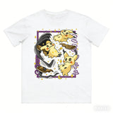 Anime Pokémon Mimikyu Printed Pure Cotton T-shirt for Men and Women Spring/Summer New Collection Fashion Short Sleeved Shirt
