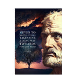 Seneca Statue Art Canvas Painting Making Noble Resolutions Inspirational Quotes Posters and Prints for Office Room Home Decor