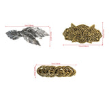 AWAYTR Vintage Bronze Leaf Badge Duckbill Hairpin Alloy Hair Clips Valentine Headwear Girl Hair Accessories Festival Gift