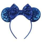 Colorful Sequins 5"Bows Mouse Ear Headbands for Adults Girls Festival Party Hair Accessories Women Girls Rainbow Hairbands