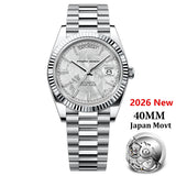 PAGANI DESIGN Men's Watch 2026 New Rose Gold Blue DD40 Automatic Watch Men Mechanical Wristwatch Sapphire glass Waterproof Watch