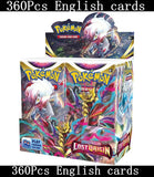 90-360Pcs English French Spanish Carta Karten Pokemon Cards Sun Moon Evolutions Booster Box Collectible Tradiner Card  for child