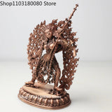 15cm Exquisite Red copper Carving Naro Kachod Vajrayogini Buddha statue Tibet buddhism sculpture