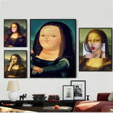 Funny Mona Lisa Poster Poster Art Print Bar Living Room Furniture Decor