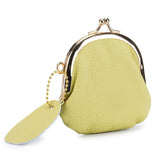 Coin Purse Kiss Lock Coin Purse for Women Large Capacity Coins Pouch Vintage Change Purse Genuine Leather Small Wallet for Women
