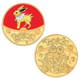 Pokemon Anime Gold Plated Gold Coin Game Commemorative Coin Pikachu Mewtwo Charizard Gold Coin Game Collection childrens gift