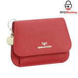 Royal Bagger Womens Wallet Small Rfid Ladies Compact Bifold Leather Vintage Coin Purse Kiss Lock Trifold Purse Magnetic Opening