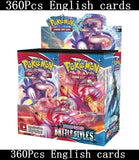 90-360Pcs English French Spanish Carta Karten Pokemon Cards Sun Moon Evolutions Booster Box Collectible Tradiner Card  for child