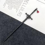 Hairpin Ruby Pendant Vintage Hair Sticks Chinese Ancient Style Hairpin Hairpin Headwear Hanfu Hairpin Chopstick Headdress
