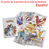 55PCS Pokemon Cards Vmax GX Gold Foil Flash Box Party Interactive Game English Spanish Colorful Game Battle Collection Card Gift