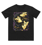 Anime Pokémon Mimikyu Printed Pure Cotton T-shirt for Men and Women Spring/Summer New Collection Fashion Short Sleeved Shirt