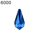 (1 Piece) 6000 Classic Drop Pendant Crystal from Austria Loose Beads Rhinestone Earrings DIY Jewelry Making Home Decoration