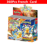 90-360Pcs English French Spanish Carta Karten Pokemon Cards Sun Moon Evolutions Booster Box Collectible Tradiner Card  for child