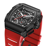 CERIEPON Fully Automatic Luminous Men's Branded Hollowed Out Wine Barrel Shaped Men's Mechanical Men's Watch 5ATM