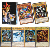 Shiny Yu Gi Oh Anime Style Cards Blue Eyes Dark Magician Obelisk Slifer Ra Yugioh DmPro Classic Proxy DIY Card Kids Gift