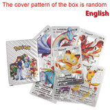 55PCS Pokemon Cards Vmax GX Gold Foil Flash Box Party Interactive Game English Spanish Colorful Game Battle Collection Card Gift