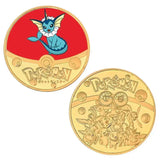 Pokemon Anime Gold Plated Gold Coin Game Commemorative Coin Pikachu Mewtwo Charizard Gold Coin Game Collection childrens gift