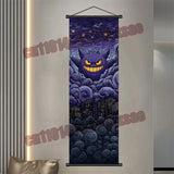 Printed Pokemon Poster, Anime Wall Artwork, Gengar Eevee Pikachu Images, Scroll Paintings, Retro Artist Home Living Room Decor