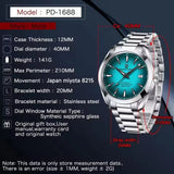 PAGANI DESIGN 2026 Sky Blue 40MM A150 Mechanical Automatic Stainless Steel Waterproof Watch with Sapphire Glass Watches for men