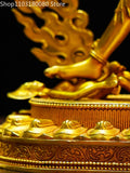 23cm Copper gilding Kaque Buddha Mother Naluo Dakini statue Tibet  Naro Kachod Vajrayogini sculpture