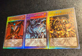 Anime Yu-Gi-Oh DIY ACG Premium Glitter Collectible Card Boy Games Toys Christmas Birthday Gifts Slifer the Sky Dragon Tormentor