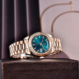 PAGANI DESIGN Men's Watch 2026 New Rose Gold Blue DD40 Automatic Watch Men Mechanical Wristwatch Sapphire glass Waterproof Watch