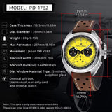 2026 New PAGANI DESIGN Panda Mens Watches Top Luxury Chronograph Quartz Watch For Men AR Sapphire Waterproof Luminous Clock Gift