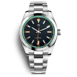 PAGANI DESIGN Men's Watches Luxury Automatic Watch for Men Green Glass Mechanical Watches AR Sapphire crystal Wristwatch Men