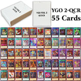 55PCS Yu-Gi-Oh! Whole set Rare Gold Cards QCSCR Game TCG Proxy cards DIY Mirror Force Raigeki Triple Tactics Thrust Soul Servant
