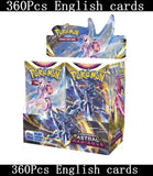 90-360Pcs English French Spanish Carta Karten Pokemon Cards Sun Moon Evolutions Booster Box Collectible Tradiner Card  for child