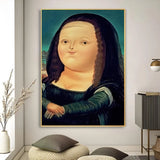 Funny Mona Lisa Poster Poster Art Print Bar Living Room Furniture Decor