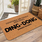 Funny Polish Text Doormat, Non-Slip Entryway Rug, Durable Washable Floor Mat for Home and Patio Decor