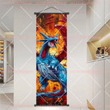 Pokémon Anime Elf Dragonite Gengar Pikachu Charizard Kyogre Rayquaza HD Poster Scroll Painting Art Hanging Painting Holiday Gift