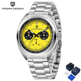 2026 New PAGANI DESIGN Panda Mens Watches Top Luxury Chronograph Quartz Watch For Men AR Sapphire Waterproof Luminous Clock Gift