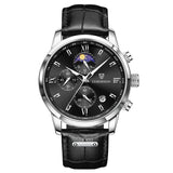 LIGE Casual Men Watch Luxury Leather Waterproof Sport Quartz Wristwatch Chronograph Military Watch for Men Relogio Masculino