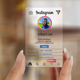 20-200PCS Custom Transparent PVC Business Card Colorful Printing Personalized LOGO Text Thank You Card Free DESIGN 0.38mm