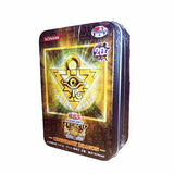 72PCS Yugioh Card with Tin Box Yu Gi Oh Card Holographic English Version Golden Letter Duel Links Game Card Blue Eyes Exodia Toy