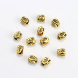 100pcs Mixed Tibetan Silver Gold Color Flower Leaf Metal Loose Spacer Bead For Jewelry Making Diy Bracelet Accessories Wholesale