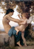 Arthyx,Print Love On The Look Out Of William Adolphe Bouguereau Oil Paintings On Canvas,Classical Wall Picture Living Room Decor