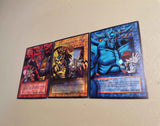 3pcs/set Yu-Gi-Oh! DIY 25th Anniversary Dark Style Egyptian God Series Self-made Card Obelisk The Tormentor Game Collection Card