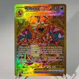 DRI PKM Cards PTCG4-A EX Rainbow Cynthia's Garchomp GX Team Rocket's Mewtwo Rare Collection Battle Toys Gifts for Hobbies