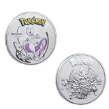 Pokemon Anime Gold Plated Gold Coin Game Commemorative Coin Pikachu Mewtwo Charizard Gold Coin Game Collection childrens gift