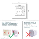 Coswall Luxury Crystal Tempered Glass Panel 1 Gang 1 Way Light Switch On / Off Wall Switch With LED Indicator 16A AC 250V