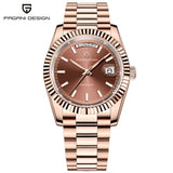 PAGANI DESIGN 2026 New DD36 Rose Gold Luxury Automatic Watch For Men Mechanical Wrist watch Men Sapphire Glass 10Bar Waterproof