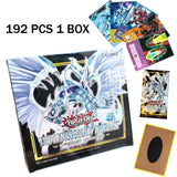 New 192Pcs Yu-Gi-Oh Anime Style Cards Blind Box Blue Eyes Dark Magician Exodia Yugioh DM Classic Proxy DIY Card Kids Gift