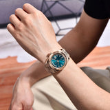 PAGANI DESIGN Men's Watch 2026 New Rose Gold Blue DD40 Automatic Watch Men Mechanical Wristwatch Sapphire glass Waterproof Watch